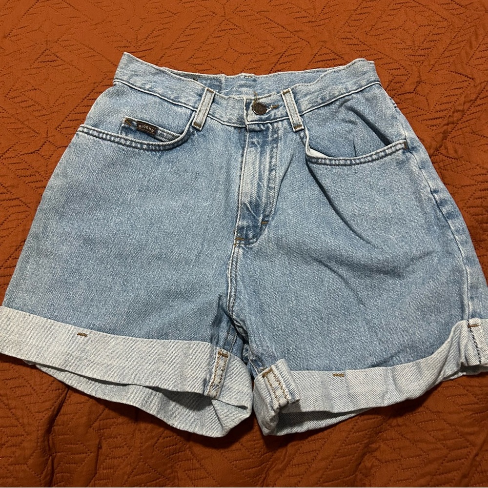 Vintage Denim High-Waisted Shorts